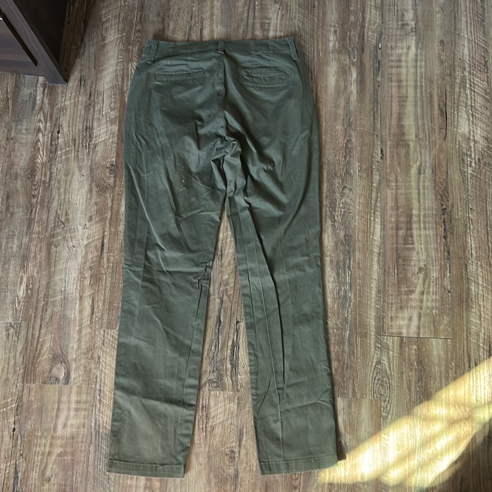 Lee Tailored Chino Slim Streight Leg - Olive Green Pants - Picture 2 of 6